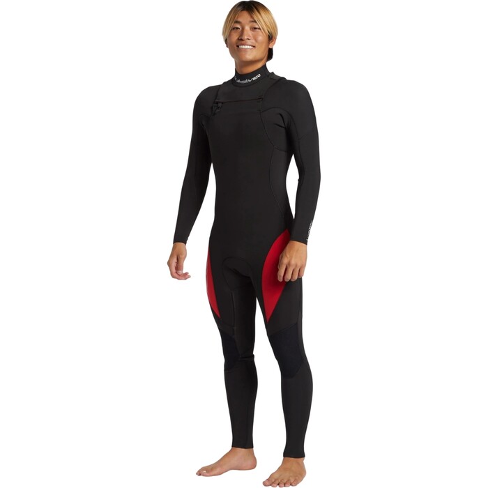 2024 Quiksilver Mens Mercury 4/3mm Chest Zip Wetsuit AQYW103116 - High Risk Red